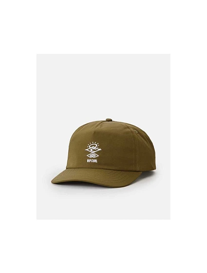 Čiapka s kšiltom RIP CURL Icons Search Sb Cap v olivovej farbe