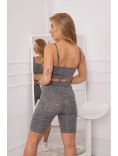 Športový set top + legíny čierny