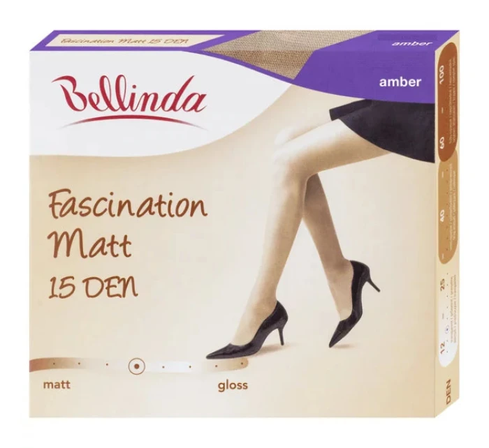 Dámske pančuchové nohavice FASCINATION MATT 15 DEN Amber - BELLINDA