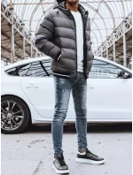 Pánská oboustranná zimní bunda šedá Dstreet model 21965468 - FashionStreet