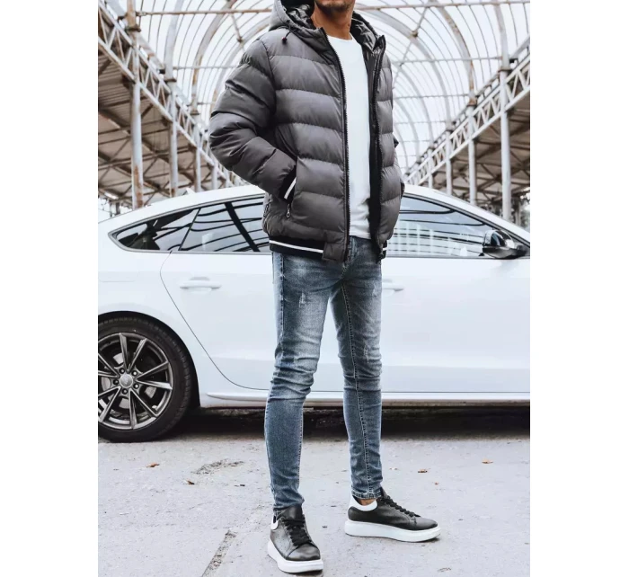 Pánská oboustranná zimní bunda šedá Dstreet model 21965468 - FashionStreet