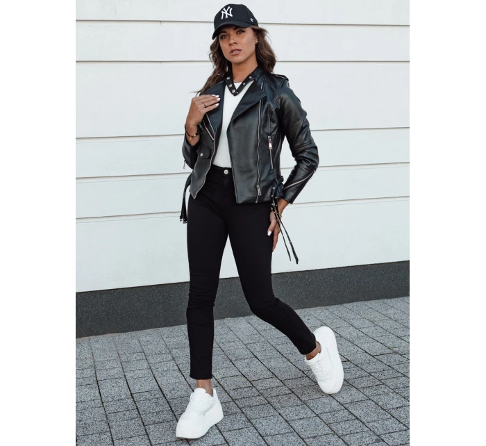 Dámske džínsové nohavice slim fit ACORN black FashionStreet UY2156