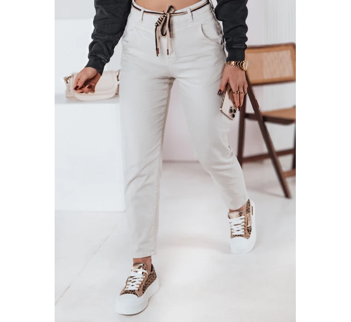Dámské džínové kalhoty light beige Dstreet model 21983498 - FashionStreet