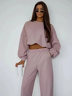 Dámska súprava blúzka + nohavice Powder Pink (821108)