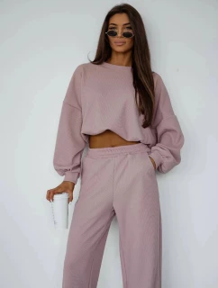 Dámský komplet s  v pudrově růžové barvě mikina a kalhoty model 21470481 - Moon
