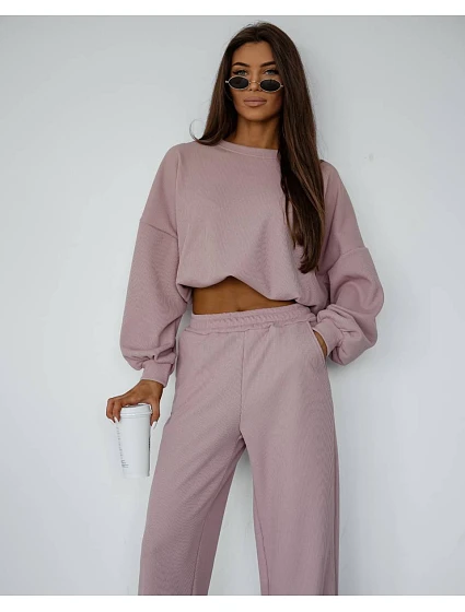 Dámska súprava blúzka + nohavice Powder Pink (821108) Dámska súprava blúzka + nohavice Powder Pink (821108)