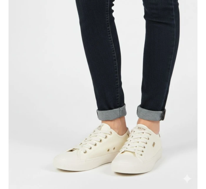 Dámske nízke tenisky textilné béžové Big Star TT274004