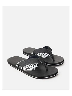 Plážové šľapky RIP CURL Ripper Bloom Open Toe, čierne