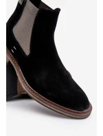 Semišové Boty Chelsea Pánské Big Star model 21671565 Černé - Big Star Shoes