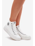 Trampki Damskie Na Platformie Lee Cooper LCW-25-44-3209L Biale