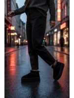 Ženské sněhule z přírodního semiše černé model 21821912 - Boto