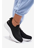 Materiálové Sportovní Boty Dámské SlipOn  Černé model 22133431 - Kobbo