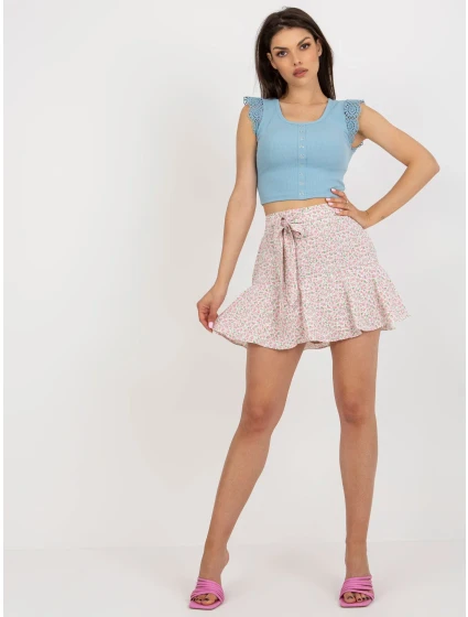 Spódnica NM SD model 18543516 biało różowy - FPrice