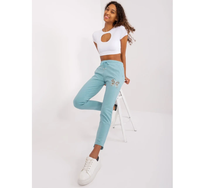 Spodnie dresowe RV DR model 20080866 mietowy - FPrice Spodnie dresowe RV DR model 20080866 mietowy - FPrice