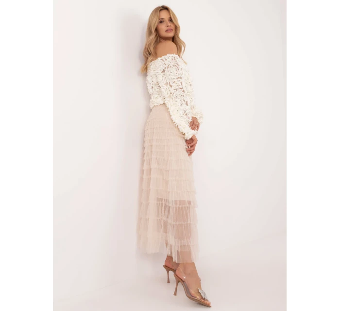 Spódnica TW SD BI model 21788970 beżowy - FPrice Spódnica TW SD BI model 21788970 beżowy - FPrice