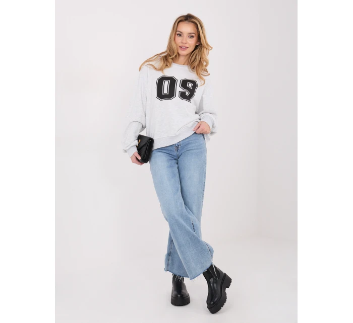 WT BL mikina A1267 1.66 svetlo šedá