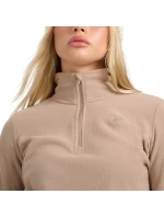 Dámska fleecová mikina 4F F069 svetlohnedá 4FWAW25UFLEF069 82S
