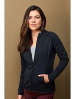 Stedman Lux Knit Fleece Jacket Women Dámska pletená fleecová bunda s kapucňou 05.5560 šarlátovo červená melírovaná