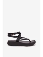 Dámské sandály na platformě Černé model 22038434 - Boto