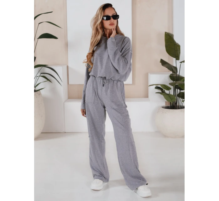Dámská tepláková souprava světle šedá Dstreet model 21970943 - FashionStreet Dámská tepláková souprava světle šedá Dstreet model 21970943 - FashionStreet