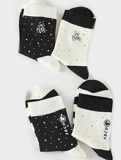 Dámské vzorované ponožky SO&LI model 21478502 060 Zirkony 3542 - WiK