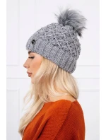 Čiapka K165 tmavo šedá