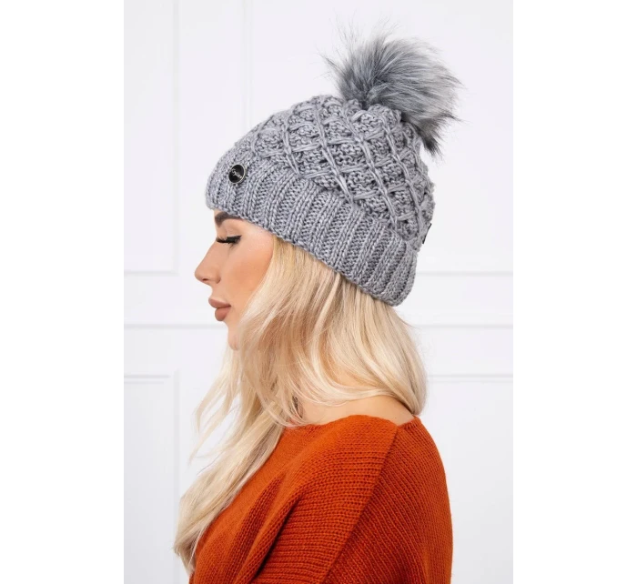 Čiapka K165 tmavo šedá