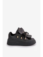 Dámské Sneakersy Na Platformě Černé model 21682850 - Boto Dámské Sneakersy Na Platformě Černé model 21682850 - Boto