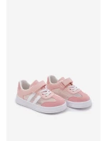 Dětské tenisky na suchý zip růžové model 21692520 - Boto
