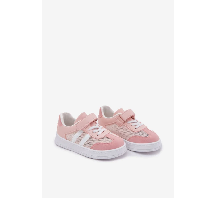 Dětské tenisky na suchý zip růžové model 21692520 - Boto