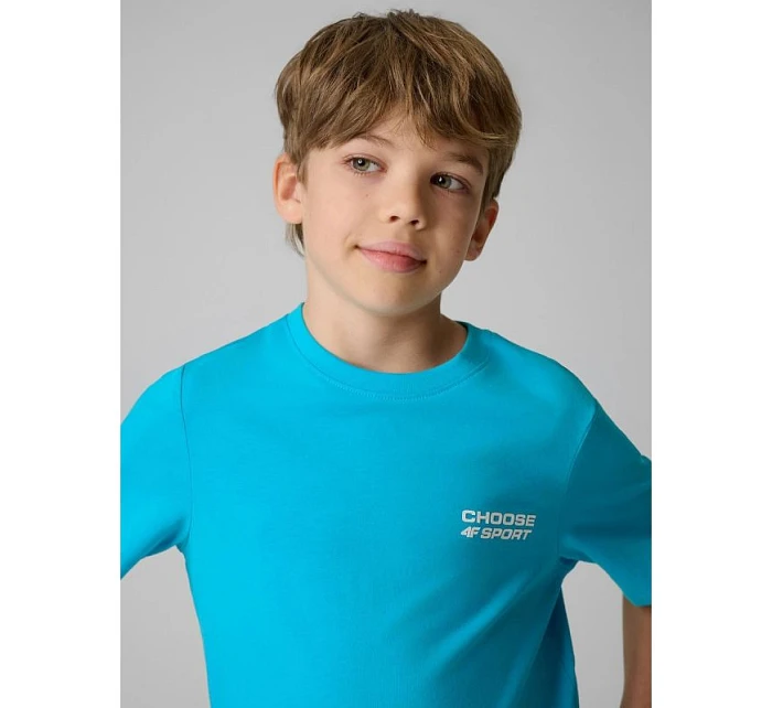 Tshirt regular z nadrukiem 4F model 22086911 - Hikvision Tshirt regular z nadrukiem 4F model 22086911 - Hikvision