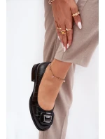 Kožené Baletky S Ozdobou D&A model 21691021 Černé - S.Barski