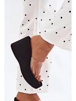 Dámské sandály na platformě s páskem Černé model 22107268 - Boto