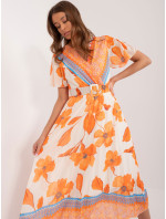 Sukienka DHJ SK  pomarańczowy model 20095257 - FPrice