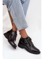 Dámske lakované čižmy D&A - čierne Dámske lakované čižmy D&A - čierne