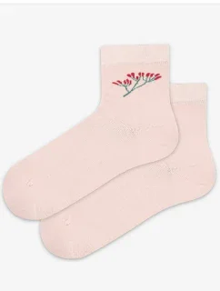 TENKÉ PONOŽKY FARBA 2-6 ROKOV DIEVČATÁ RUŽA 21-23