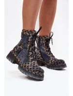 Šnurovanie vyšší model 219247 Krok v štýle