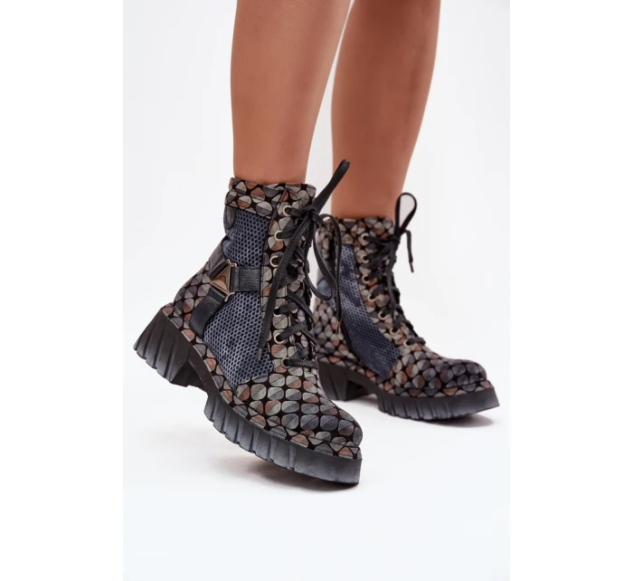 Šnurovanie vyšší model 219247 Krok v štýle