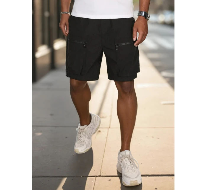 Pánske textilné bojové šortky čierne FashionStreet SX2506