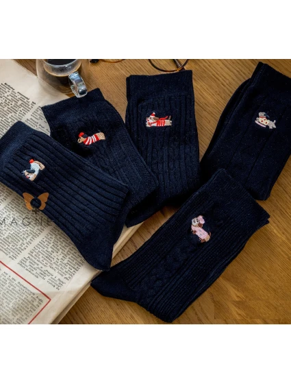 Magnetis ponožky YN5033 Jazvečík