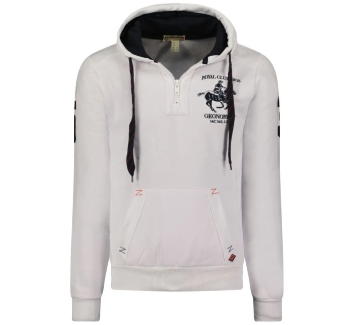 Geographical Norway Folton EO 100 M WW4783H/GNO-White mikina Geographical Norway Folton EO 100 M WW4783H/GNO-White mikina