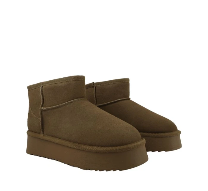 Solo Soprani Couture Hugh Platform olive SSW421P05 06 dámske kožené topánky