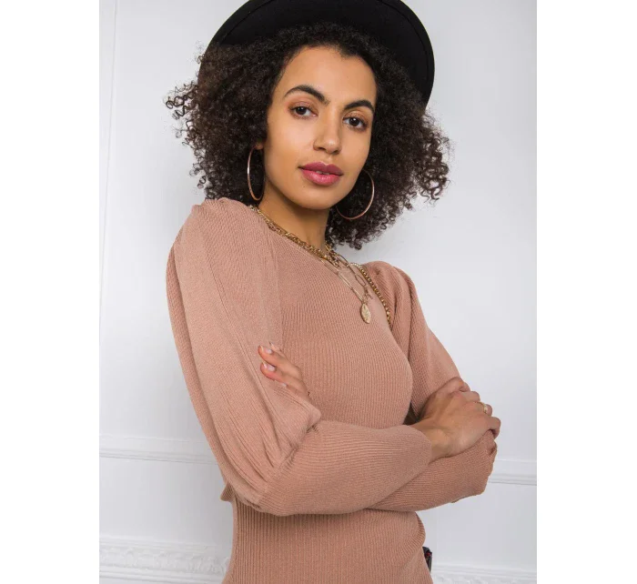 Šaty EM SK model 16327173 světle hnědá - FPrice