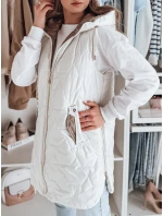 Dámská přechodná prošívaná vesta bílá Dstreet model 21984320 - FashionStreet
