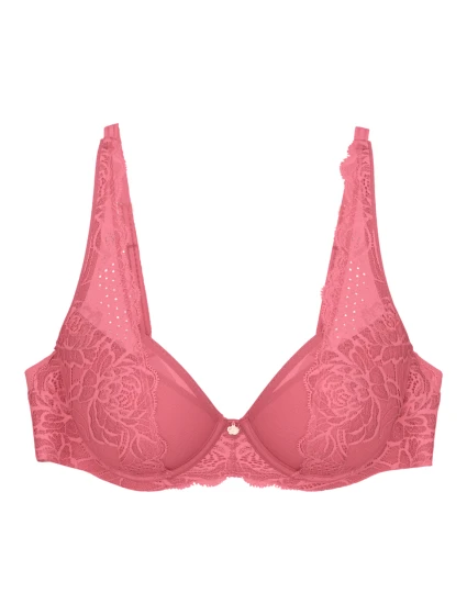 Dámska podprsenka Wild Peony Florale WP - ČERVENÁ - ružová 3880 - TRIUMPH