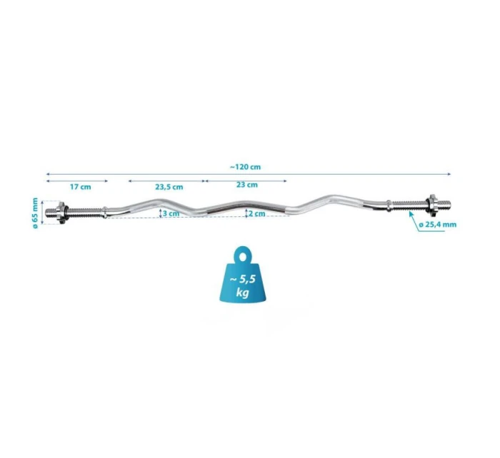 Gryf 1200 mm ľahko zlomený so závitom