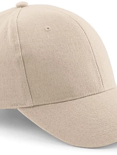 Beechfield B 65 6-panelová čiapka s kšiltom „Pro Style“ 53.0065 stone