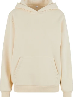 BY 289 Dámská oversize mikina s kapucí "Fluffy" model 22451600 white sand - Build your Brand