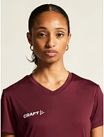 Squad Go Jersey Solid W Dámské sportovní tričko s výstřihem do V model 22469033 pop - Craft Teamwear Squad Go Jersey Solid W Dámské sportovní tričko s výstřihem do V model 22469033 pop - Craft Teamwear