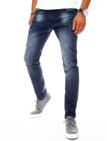 Pánske tmavomodré džínsové nohavice FashionStreet UX3826 Pánske tmavomodré džínsové nohavice FashionStreet UX3826
